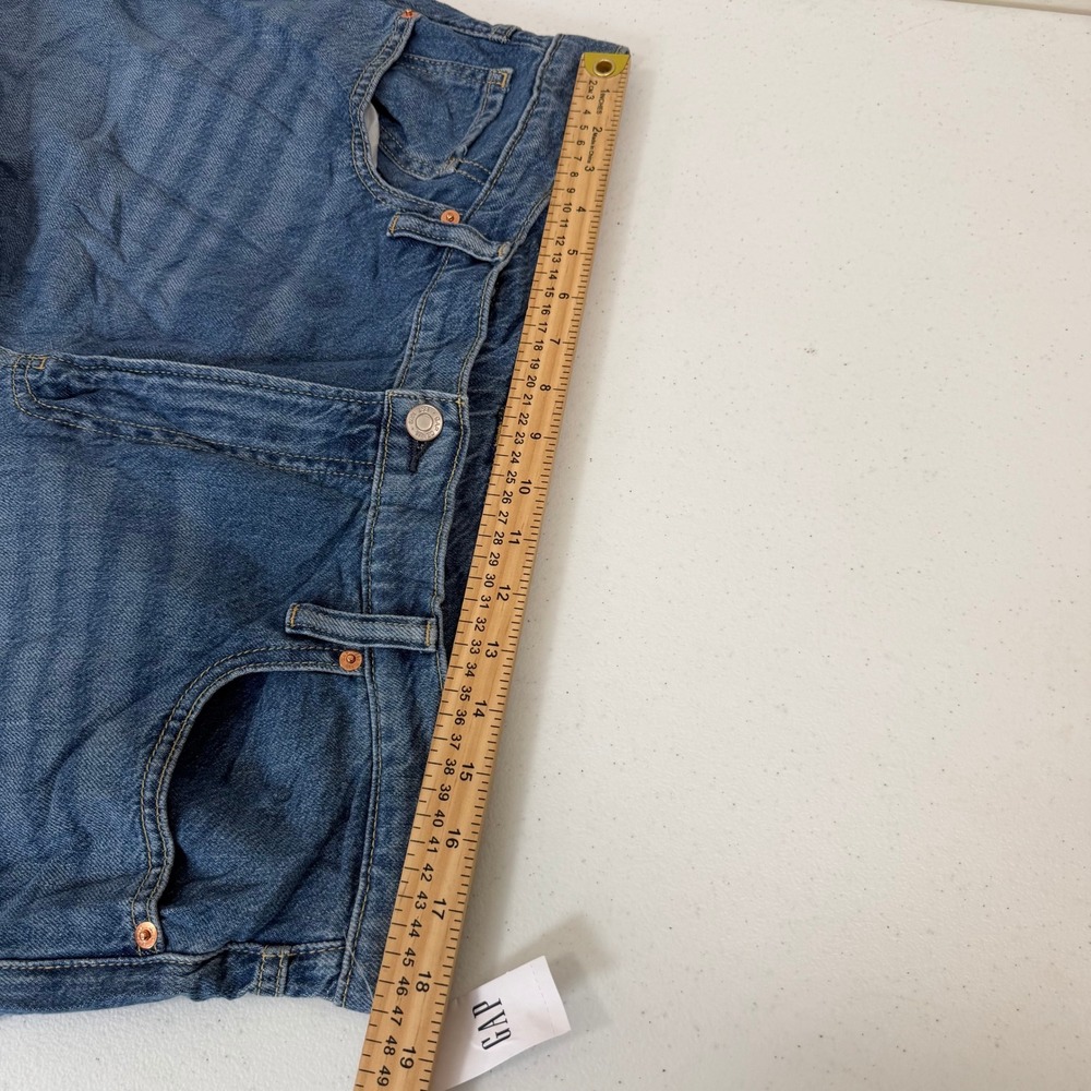 Gap Baggy Mid Rise Wide Leg Blue Jeans 33/16 S 665752-00-1 Short Inseam NWT - Picture 4 of 9